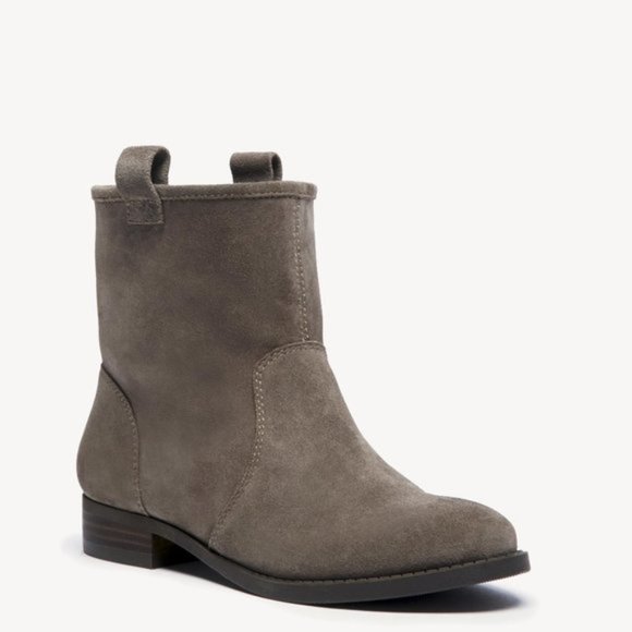 Sole Society Suede Ankle Boots Taupe Dark Mushroom Size 5M - Picture 1 of 7